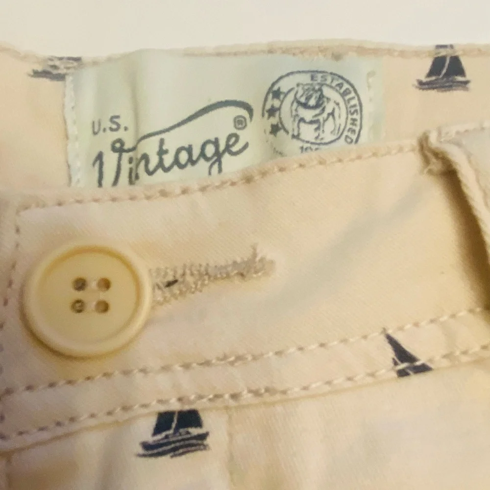 US Vintage Nautical Tan Shorts